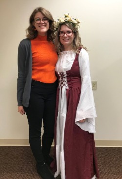 Bank employees dressed up for Halloween